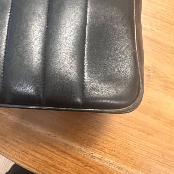 CHANEL FLAP BLACK VERTICAL LAMBSKIN  JUMBO - Picture 12 of 16